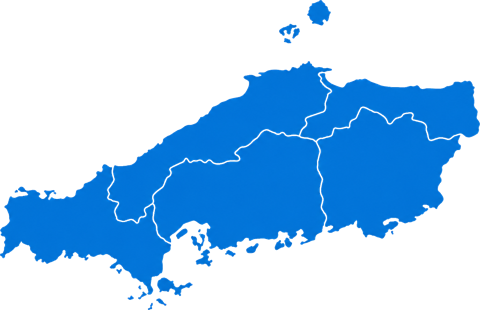 中国地方の地図